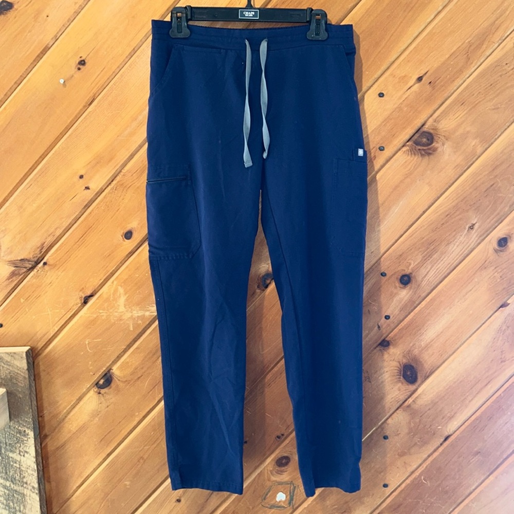 FIGS scrubs navy blue technical collection pants